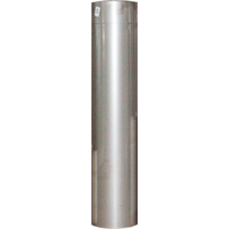 Труба одностінна 1,0м Ø130мм 0,8мм AISI 321 з нержавіючої сталі фото