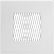 Вентиляційна решітка Kratki 11x11 біла фото