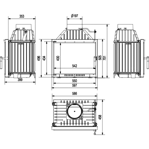 Камінна топка Kratki Maja 12 Deco фото 1, ціна