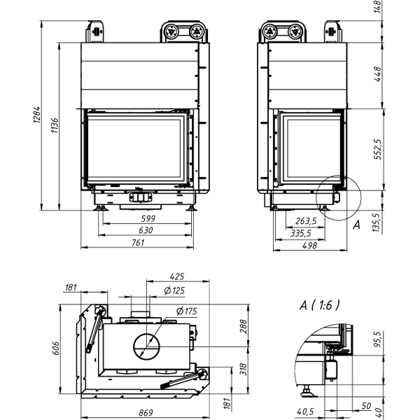Камінна топка Gavryliv&Sons 73x47x54 G фото 1, ціна