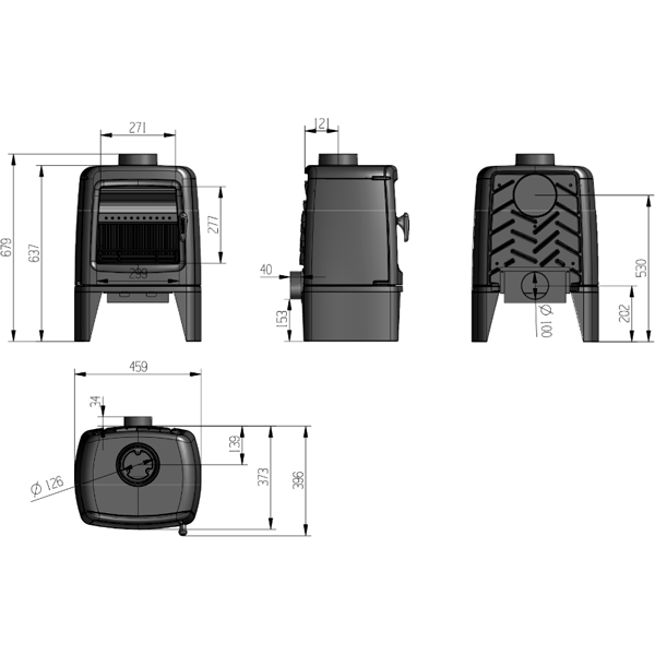 Піч опалювальна Ravan Arne фото 2, ціна