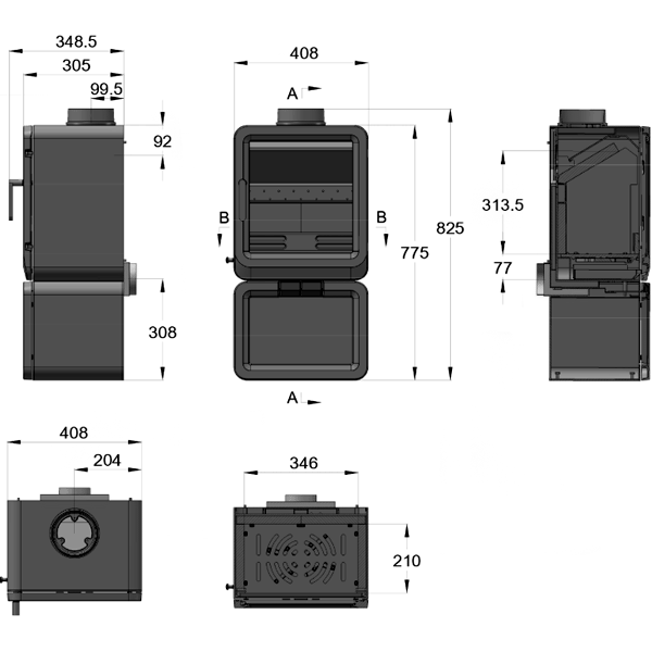 Піч опалювальна Ravan Savana фото 2, ціна