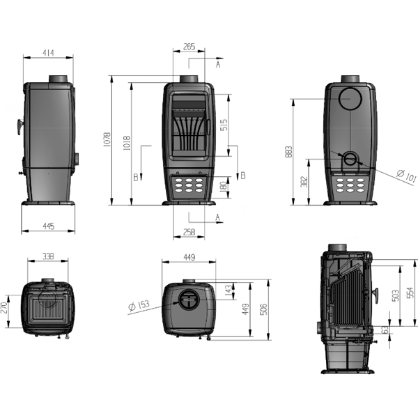 Піч опалювальна Ravan Incorta Pro фото 2, ціна