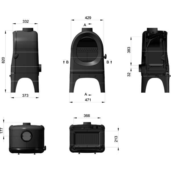 Піч опалювальна Ravan Onoma фото 2, ціна