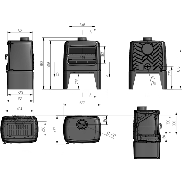 Піч опалювальна Ravan Tenesi фото 2, ціна