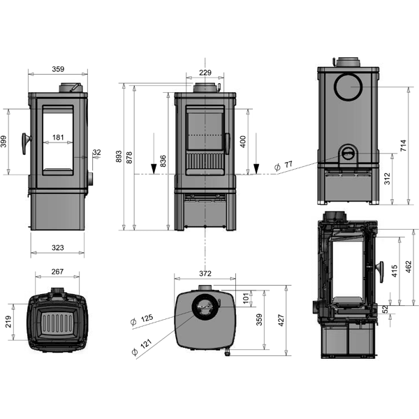 Піч опалювальна Ravan Elara фото 2, ціна