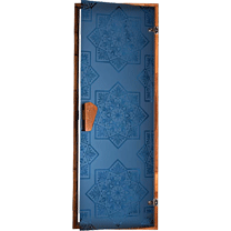 Двері для бані і сауни Tesli Сезам Blue 1900x700 фото