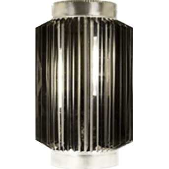 Труба-радіатор 0,5м Ø120мм 0,8мм з нержавіючої сталі фото, ціна