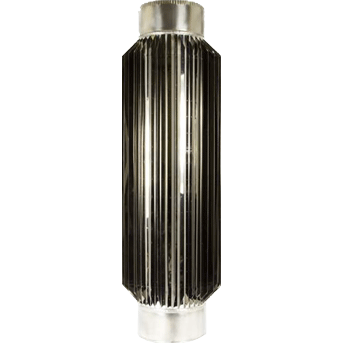 Труба-радіатор 1,0м Ø120мм 0,8мм з нержавіючої сталі фото, ціна