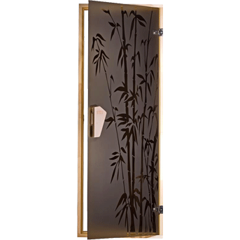 Двері для бані і сауни Tesli Бамбуковий ліс 1900x700 фото, ціна