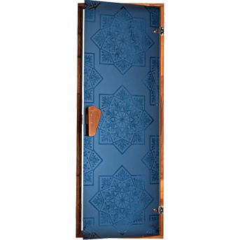 Двері для бані і сауни Tesli Сезам Blue 1900x700 фото, ціна