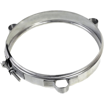 Кільце під розтяжку (для одностінних) Ø350мм з нержавіючої сталі фото, ціна
