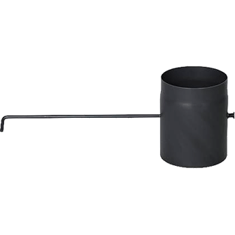 Кагла димохідний з ручкою Ø130мм 2мм з низьколегованої сталі фото, ціна