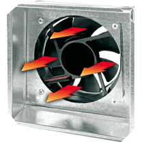 Адаптер з вентилятором для терморукави Kratki Ø100мм фото